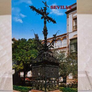 Vintage Sevilla Cross of the Locksmiths Cruz de la Cerrajeria Spain Postcard unp